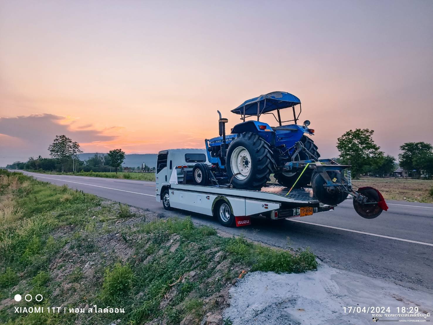 รถไถ NEWHOLLAND AT6610 อ.แก้งคร้อ ➤ อ.สระโบสถ์ จ.ลพบุรี
