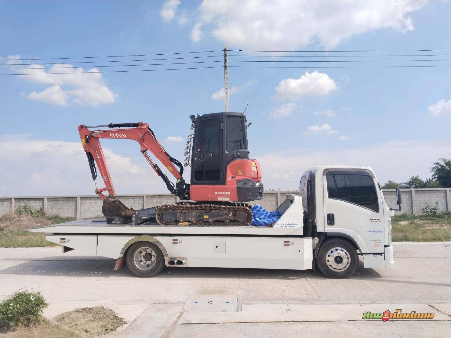 รถแม็คโคร Kubota KX033 บ้านโคกน้อย ➤ ปตท.วิทยาลัยเกษตร